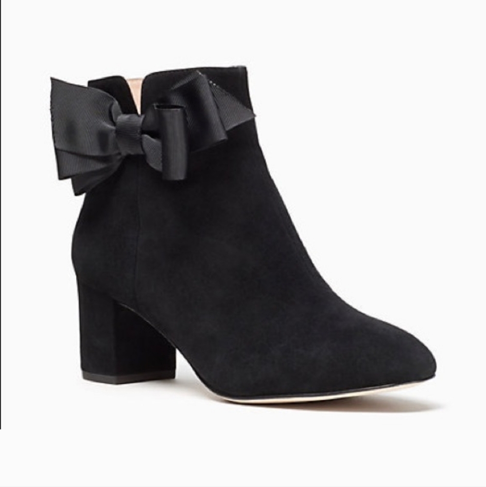 Kate Spade New York BLACK Women's Holly Mid-Calf Booties, US SZ 7